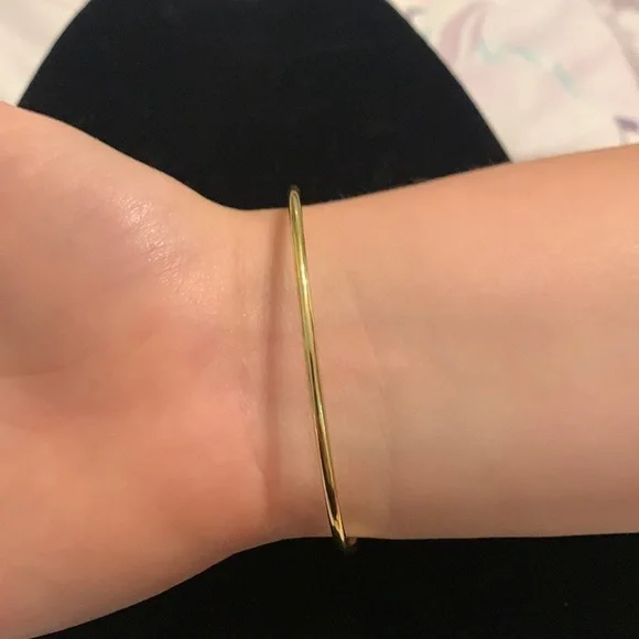 Gold Tone Crystal Earrings & Bracelet Set - Picture 3 of 5